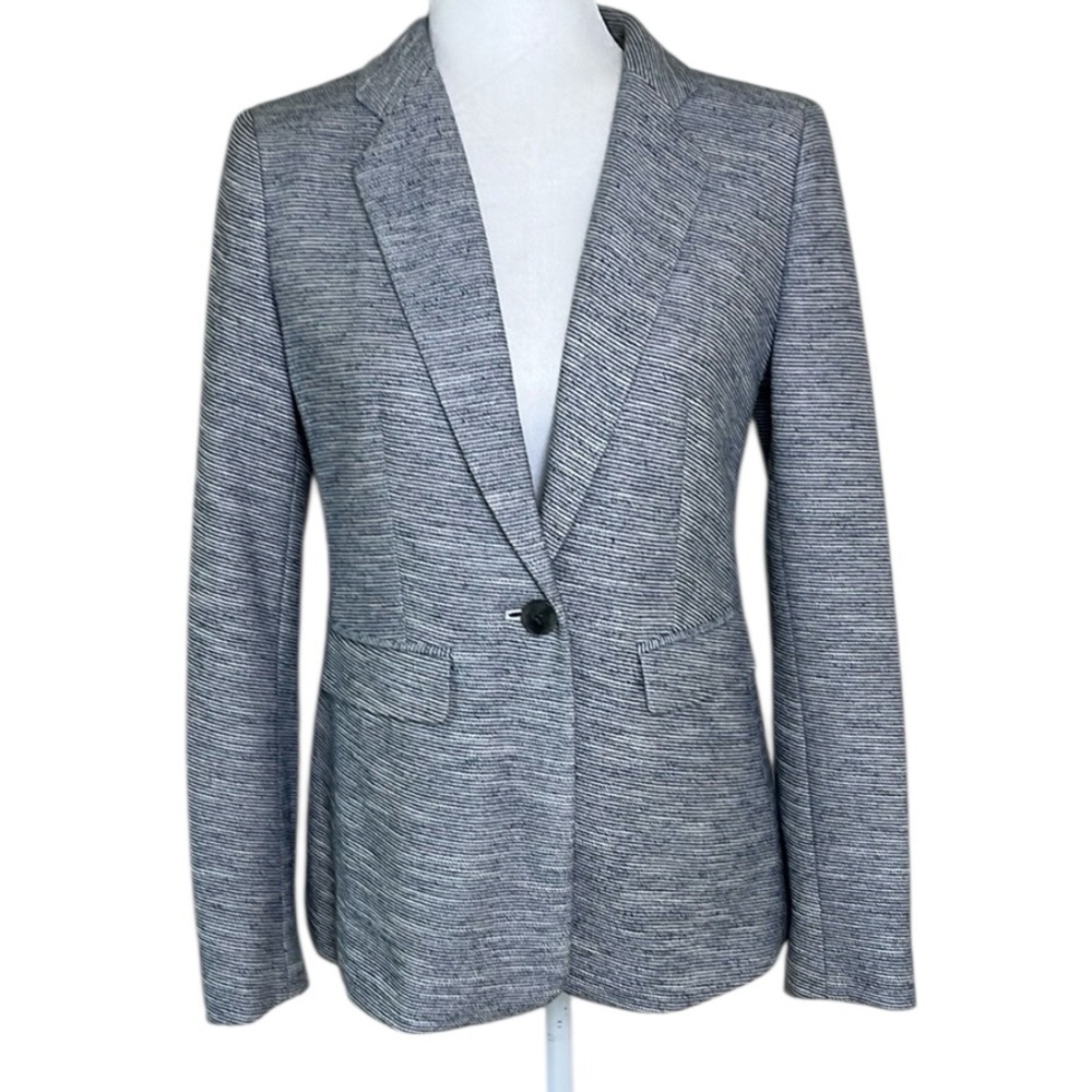 LOFT Cotton Blend Single Button Blazer Sz 2